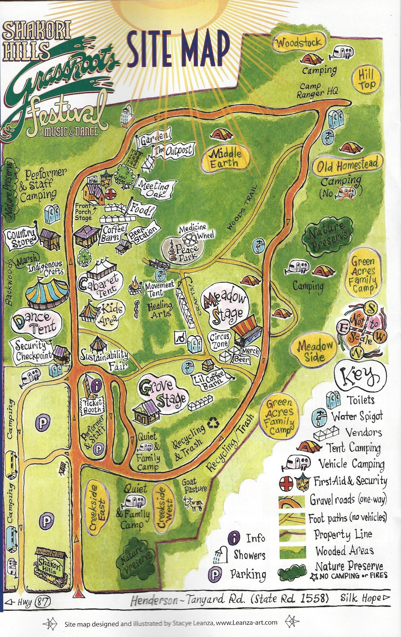 Shakori Hills Map FestyWesty